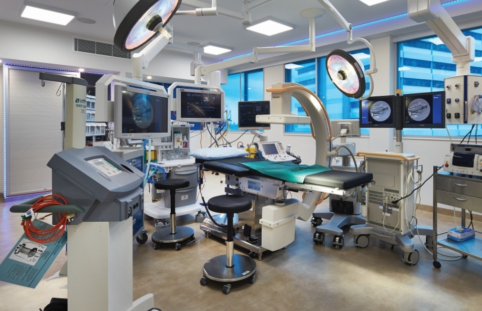 State-of-the-art operating theatre at a day hospital, designed with expert medical architecture from Space for Health